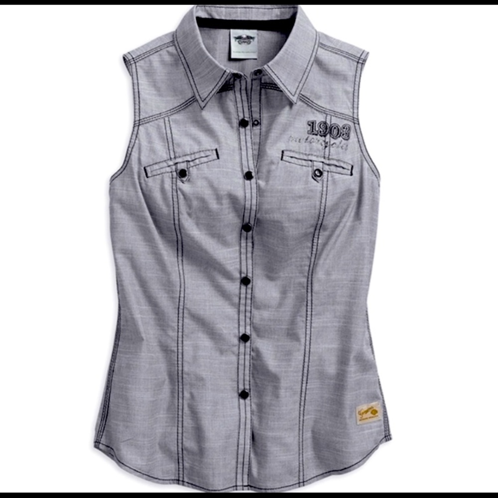 Harley Davidson Women's Snap Front Tank 99141-15VW